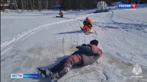 Костромские спасатели провели тренировку в условиях половодья