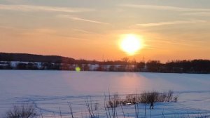 Закат на реке ( 11 марта)