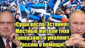 «Суши весла, Эстония»; Местные жители тихо замерзают и умоляют Россию о помощи!