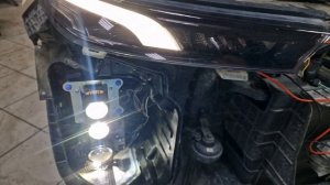 Замена светодиодных линз (Bi-LED) на Hyundai Palisade
