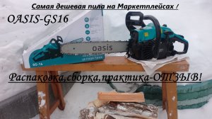 Самая дешёвая бензопила Oasis GS16!