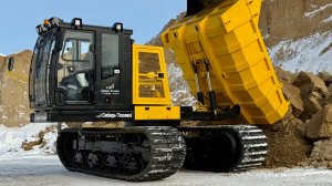 Карьерные испытания полноповоротного гусеничного самосвала ТЛП-4М-033/051