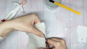 Пасхальная игрушка из ваты, часть 1