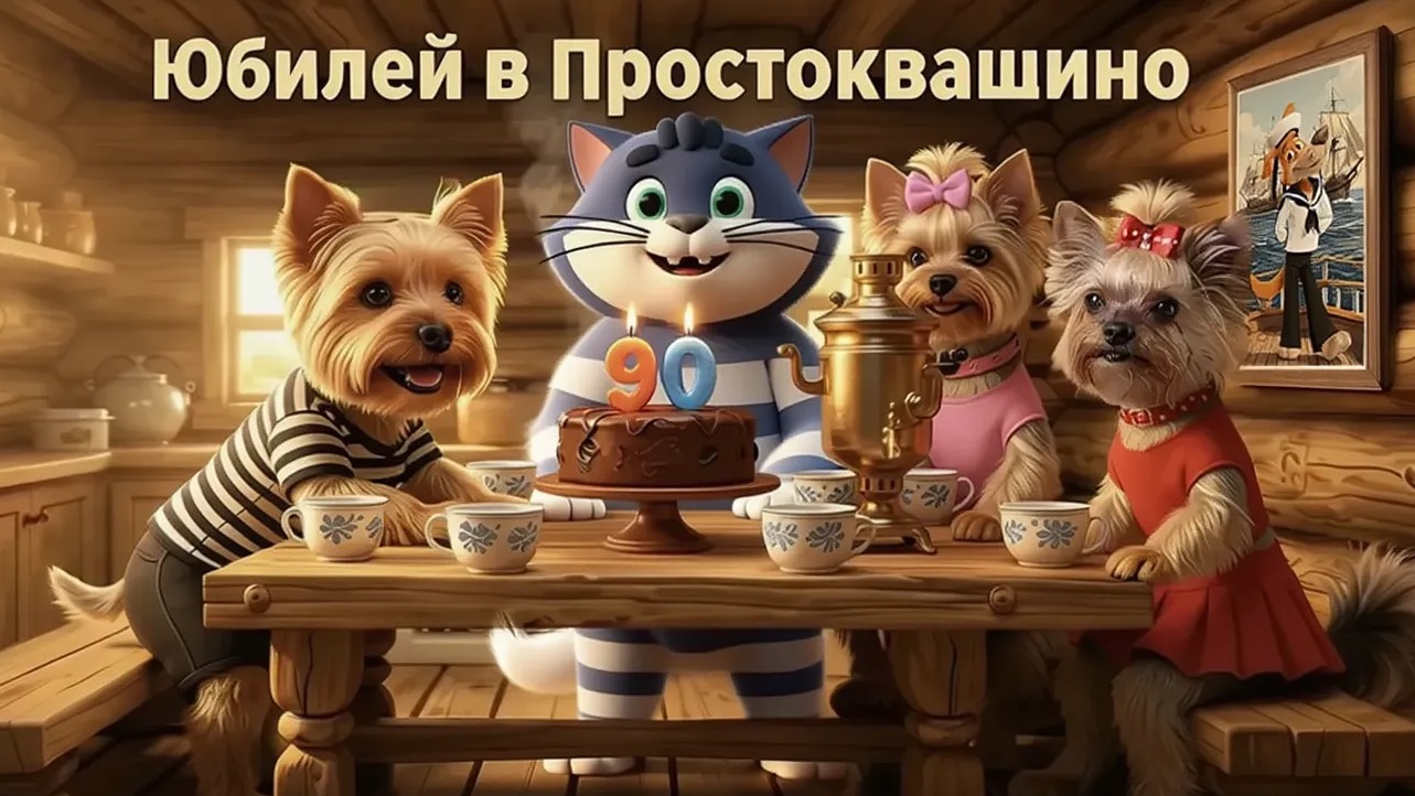 ЮБИЛЕЙ В ПРОСТОКВАШИНО | Батаськи поздравляют Союзмультфильм| Мультфильм