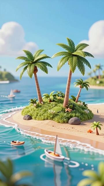 Тропический рай на острове #остров #пейзаж #путешествия