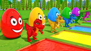 Песенка про яйца-сюрпризы - Пять маленьких утят - Большие утята учат цвета Детские стишки и песенки