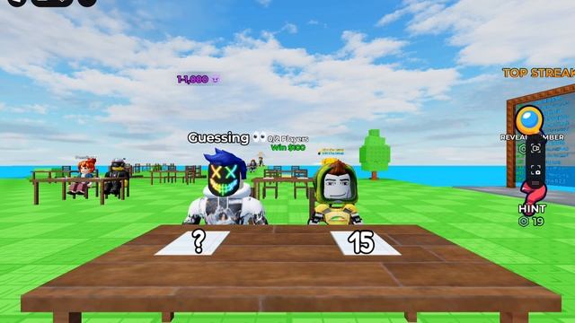 Роблокс Roblox угадай число