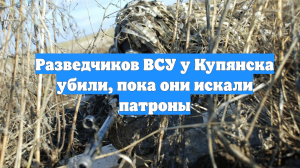 Разведчиков ВСУ у Купянска убили, пока они искали патроны