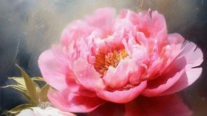 Учимся рисовать пионы|как рисовать пионы