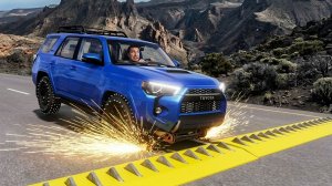 BeamNG Drive- Массивная авария с использованием шипованной ленты и столкновения автомобилей