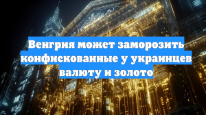 Венгрия может заморозить конфискованные у украинцев валюту и золото