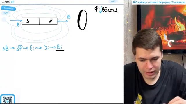 От деревянного кольца 1 отодвигают южный полюс полосового магнита а от медного кольца - 22071