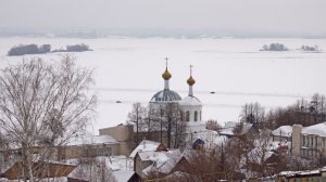 Пеший поход через Волгу. Старинное село Верхний Услон.