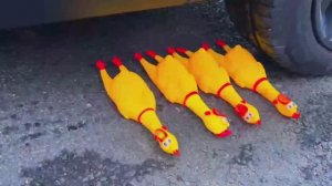 Эксперимент: Машина против Арбуза, Фанты и Желе — Давим мягкое и хрустящее! 🚗💥