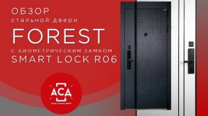 Стальная дверь Forest с биометрическим замком Smart Lock R 06)