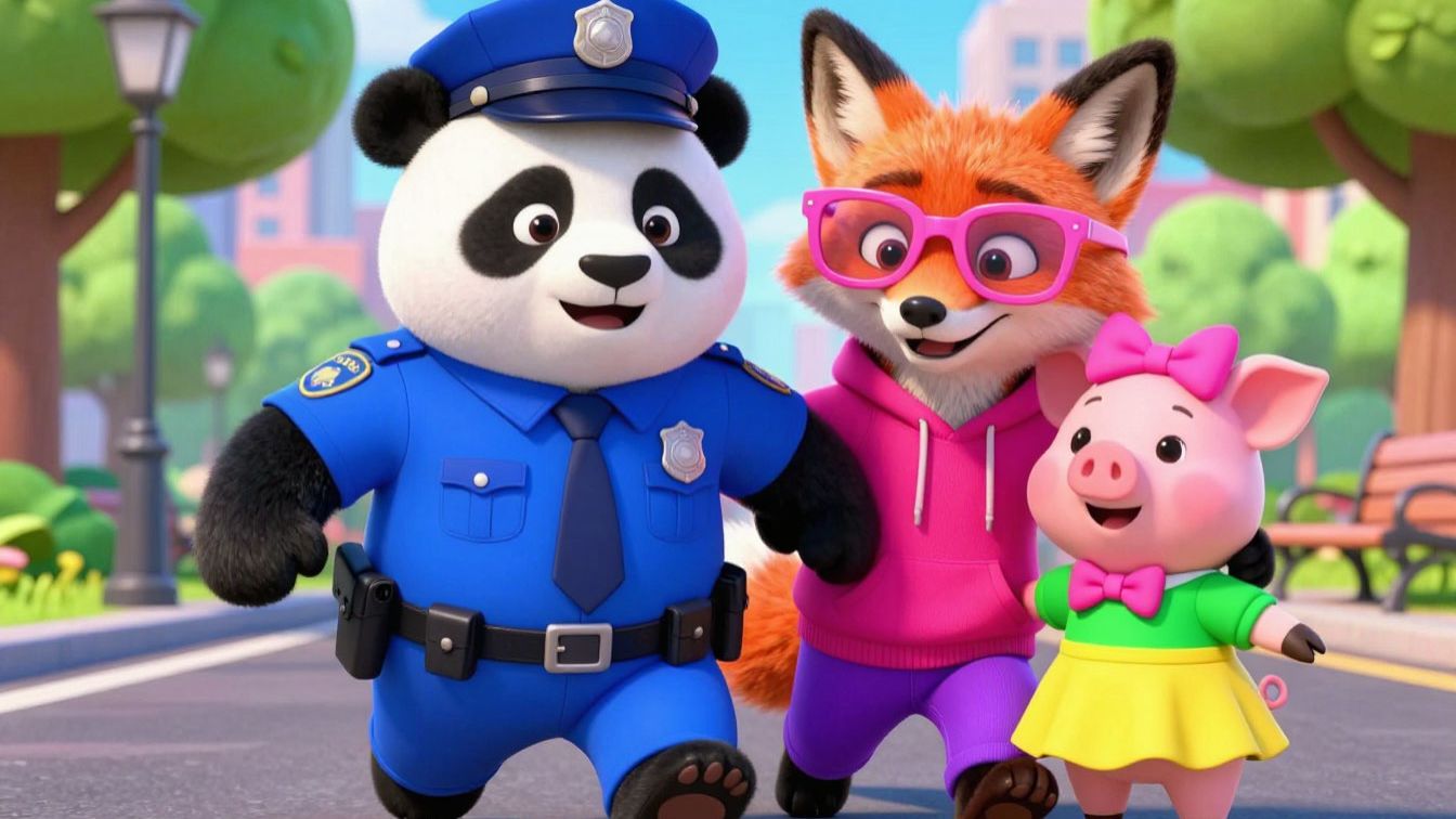 🚔ПАНДОЧКА-СУПЕРГЕРОЙ СПАСАЕТ ХРЮШУ ОТ ЗЛОГО ЛИСА | Развивающий мультфильм для детей