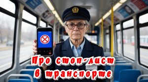 Про стоп-лист в транспорте / Статья в видео / Архив от 01.06.2024