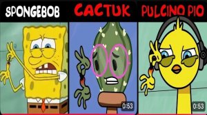 Губка Боб удаляет занозу и еще две (сравнение анимации SPRUNKI)