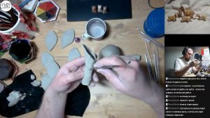 Творческий стрим. Керамический Крокус. Дубль 2 #ДС_керамист #DSceramist