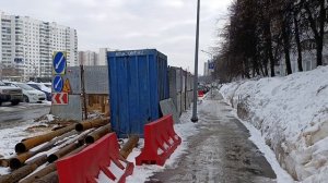 На площадке Лебедянская Бирюлёвской линии ведётся вынос