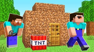 ХЕРОБРИН ЗАТРОЛЛИЛ НУБА В МАЙНКРАФТ ! НУБИК ПРОТИВ ХИРОБРИН И ТРОЛЛИНГ ЛОВУШКА В MINECRAFT