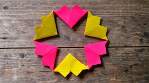 Валентинка из бумаги очень просто