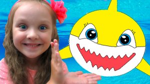 Акулёнок Ту ру ру - Baby Shark - Песенка мультик для детей  - Видео для малышей - Веселый сборник