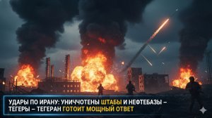 УДАРЫ ПО ИРАНУ: УНИЧТОЖЕНЫ ШТАБЫ И НЕФТЕБАЗЫ — ТЕГЕРАН ГОТОВИТ МОЩНЫЙ ОТВЕТ