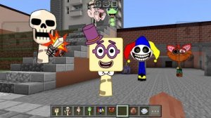 Персонаж Спрунки, Двадцать [из Numberblocks], добавлен в Minecraft PE.