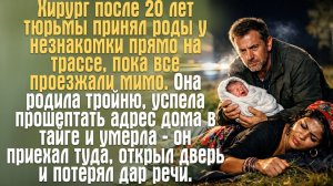 Она родила тройню на трассе и умерла, прошептав адрес. Он приехал туда и потерял дар речи