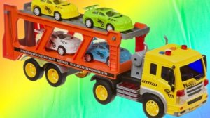 АВТОВОЗЫ ПЕРЕВОЗЯТ ИГРУШЕЧНЫЕ МАШИНКИ НА ПАРКОВКУ. МАШИНКИ ДЛЯ МАЛЕНЬКИХ ДЕТЕЙ.