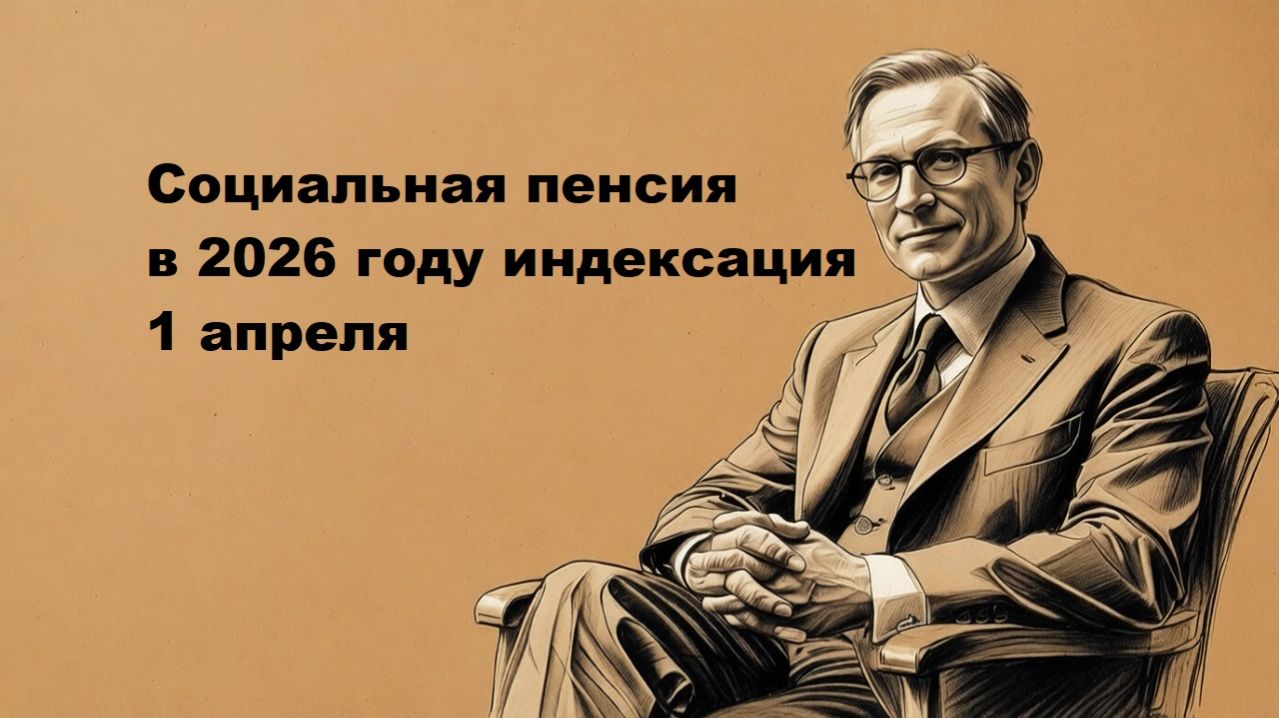 Социальная пенсия в 2026 году индексация 1 апреля