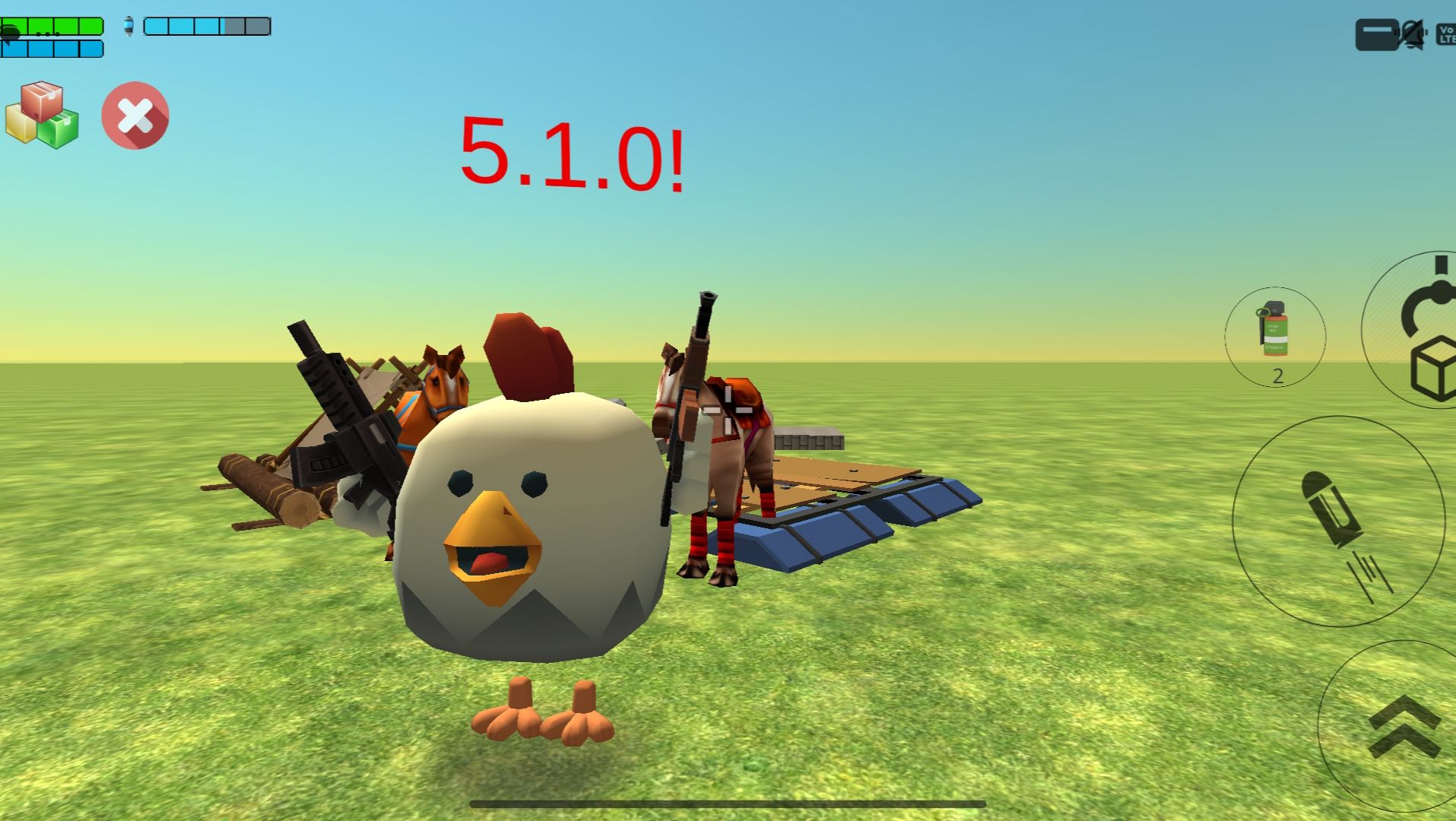 чикен ган Обнова 5.1.0 вышла! предметы и посхалки!