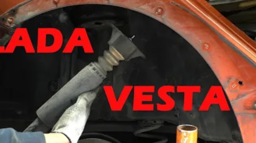 LADA VESTA - Замена задних амортизаторов (стоек)