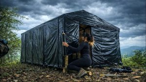 Строю укрытие из бамбука и полиэтиленовой пленки. Бушкрафт