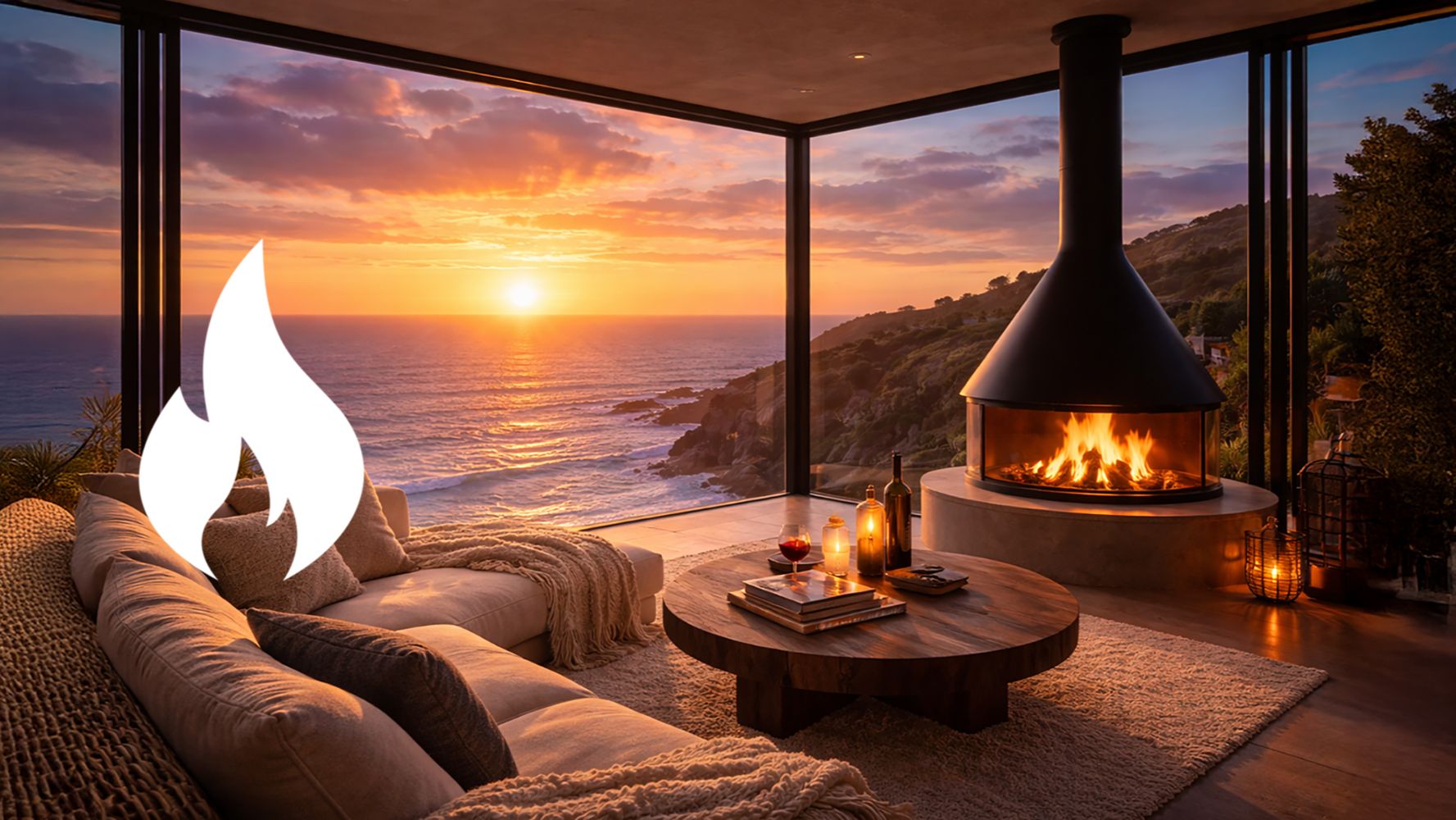 Звук камина 2 часа 🔥 Треск дров, живой огонь для сна, расслабления и снятия стресса