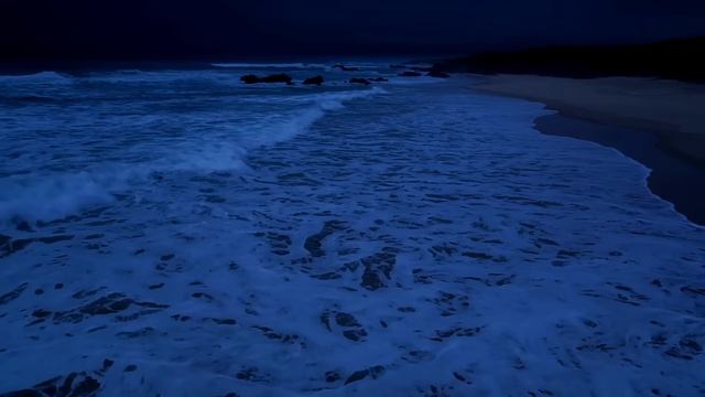 Шум ночного океана. Звук под который легко уснуть.