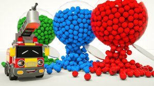 Детские песенки и стишки «Раскрась шарики», «Пой вместе в бинго» и «Колеса на автобусе»