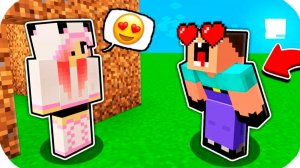 НУБ ЗАТРОЛЛЕН НЕВИДИМЫМ ПРО Майнкрафт, но Нубик и Девушка Влюбились Друг в Друга