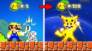 ⚡Марио превратился в Пикачу! Бьёт всех врагов молнией!