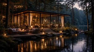 Роскошная атмосфера у лесного озера ✨ Уютная вечерняя lounge-музыка для глубокого расслабления