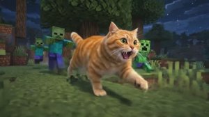 ШОК! Настоящий КОТ в МИНЕКРАФТ! 😱 Реалистичный котик в мире выживания | Real Cat in Minecraft