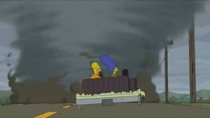 Охотники за торнадо - отрывок из мультсериала Симпсоны 24 Сезон 11 Серия