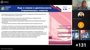 Обучающий вебинар Компетенции управляющих советов ОО