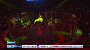 Хищники в Кузбассе: чем удивил зрителей единственный в мире дрессировщик без ног?