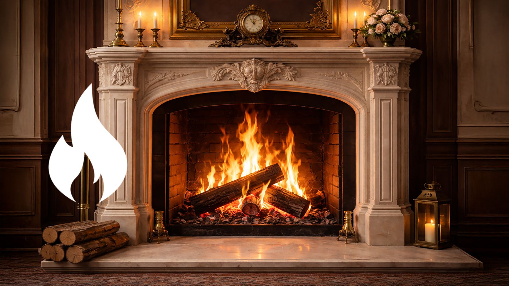 Камин и звук огня 🔥 10 часов | Треск дров для сна и глубокого расслабления