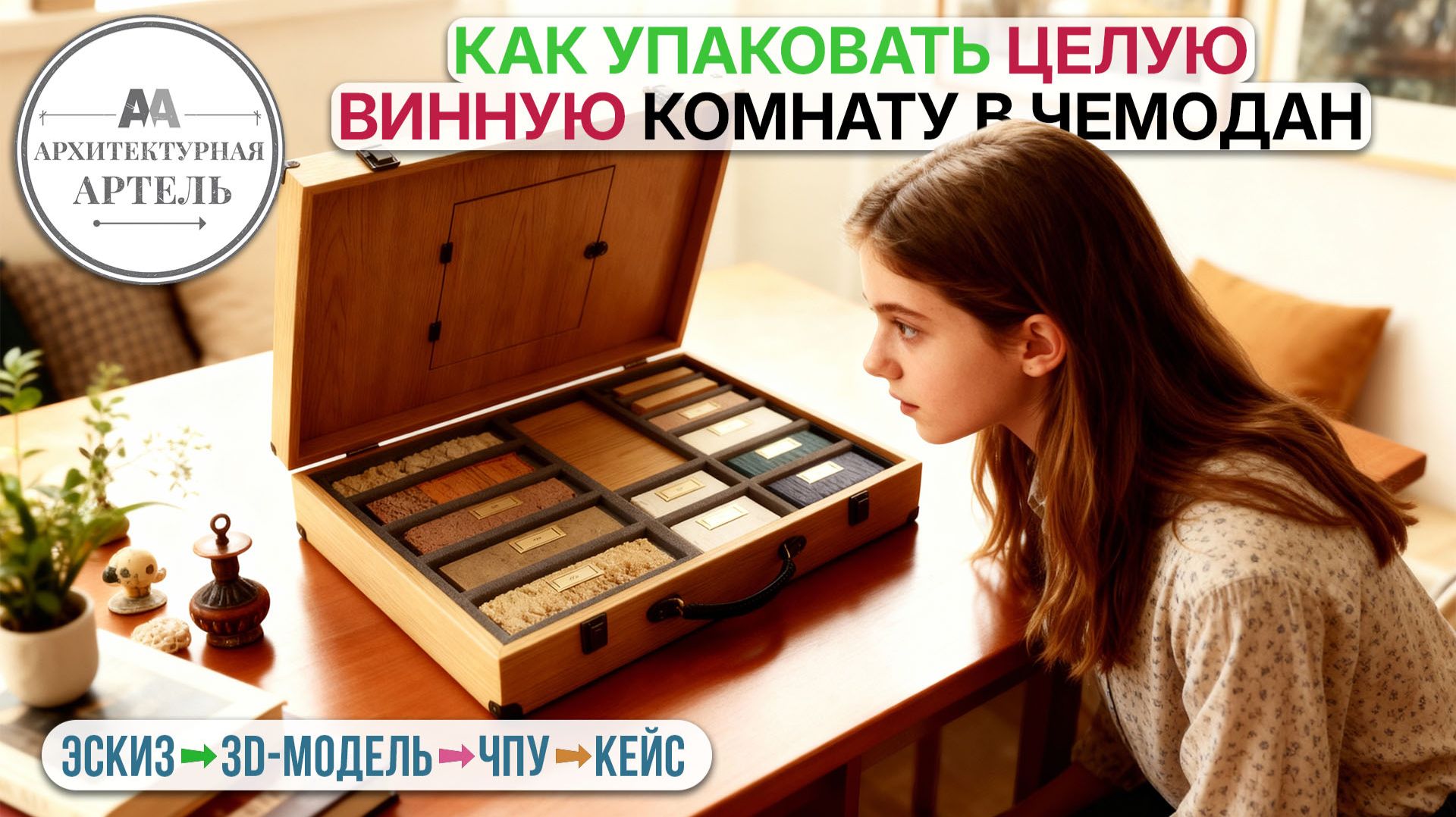 Как мы сделали ЧЕМОДАН-ШОУРУМ за 30 дней. AR + образцы + свет #dvaa #эксклюзив #авторскаяработа