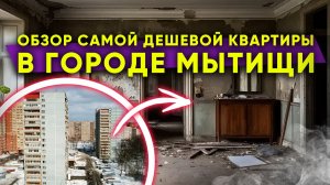 МЫТИЩИ, обзор самой дешевой квартиры, март