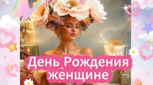 С днем рождения женщине красивые открытки 🎉🌹