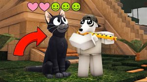 Я ПРИРУЧИЛ НОВОГО МОНСТРА КОШКУ в игре 99 ночей в лесу Роблокс